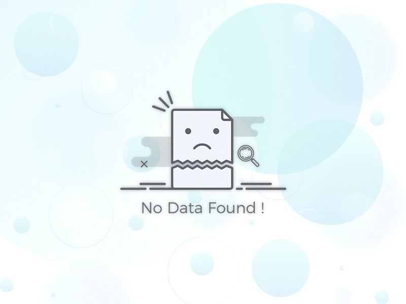 No data found